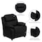 Flash Furniture Kids Recliner, 26" to 39" x 28", Upholstery Color: Black BT-7985-KID-BK-LEA-GG - alternate 8